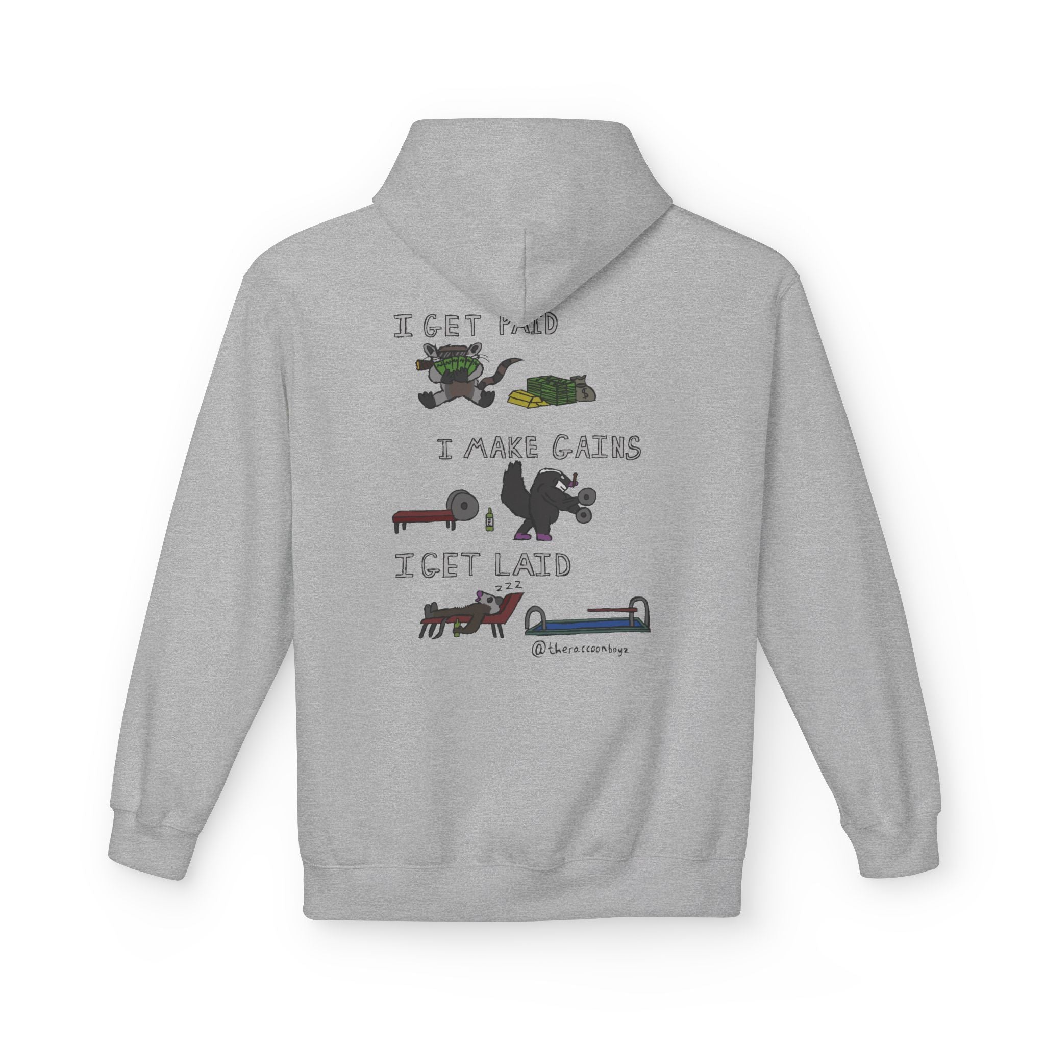 The Raccoon Boyz Hoodie — Soulful Graphic Fleece Hoodie