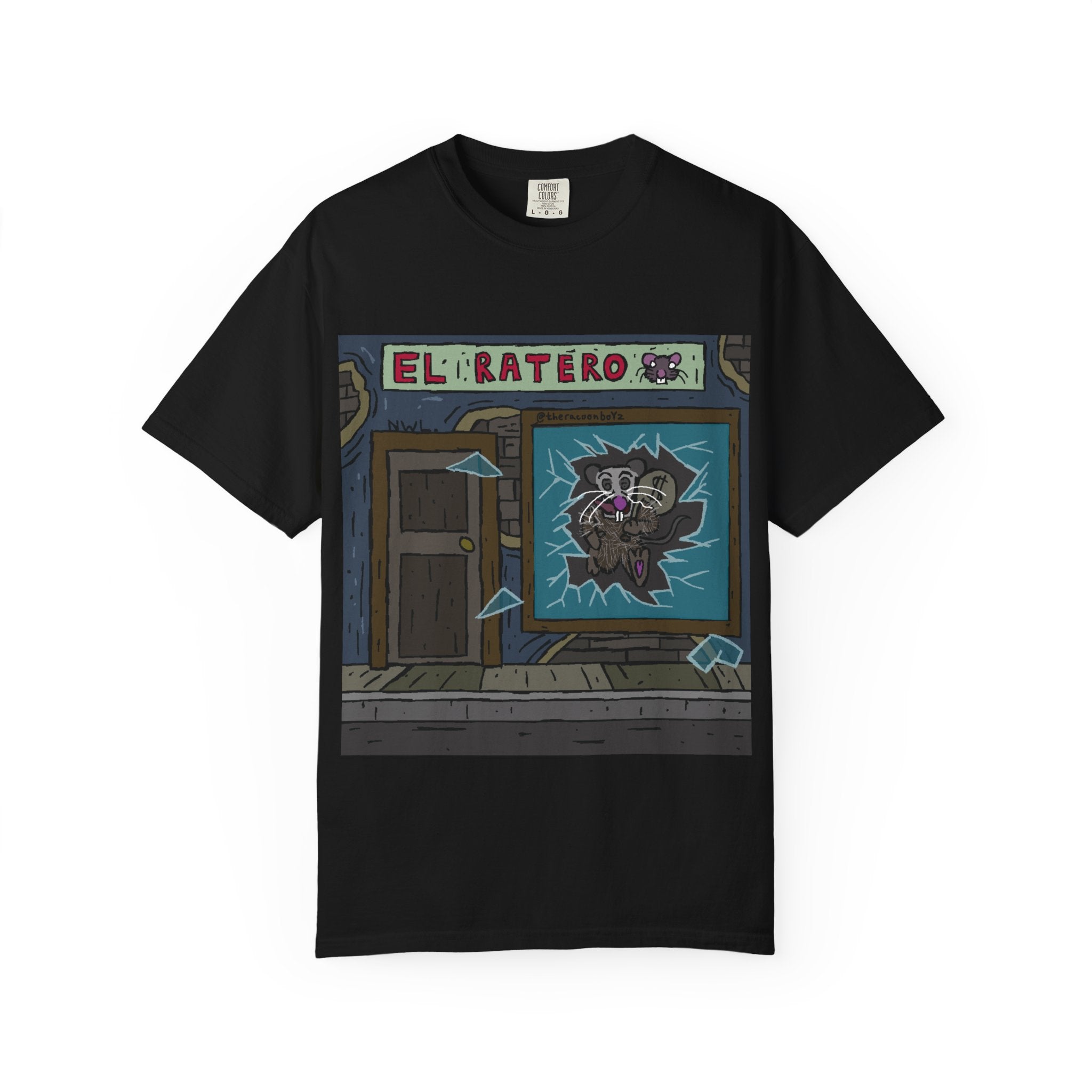 El Ratero Broken Window Street Art T-Shirt