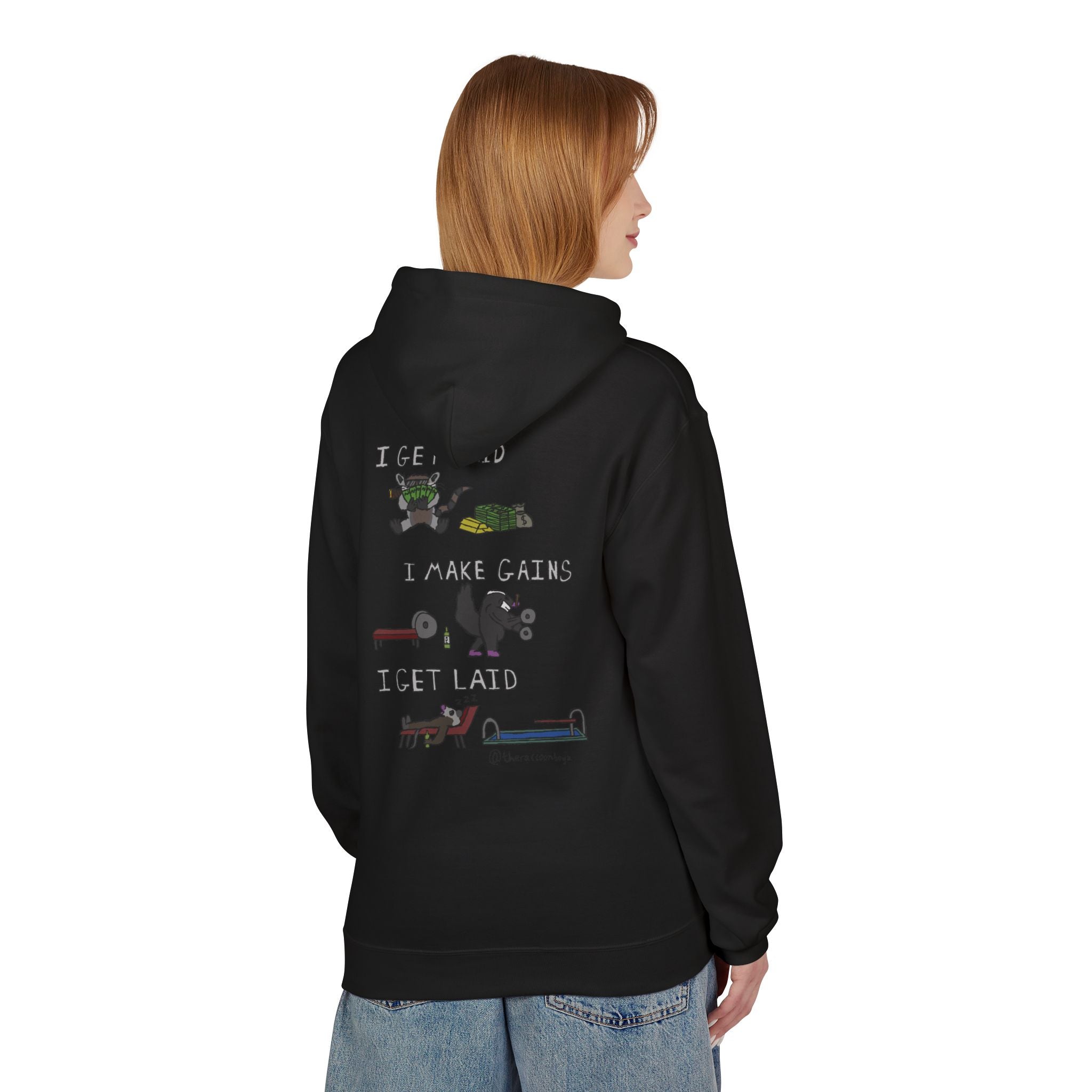 The Raccoon Boyz Hoodie — Soulful Graphic Fleece Hoodie