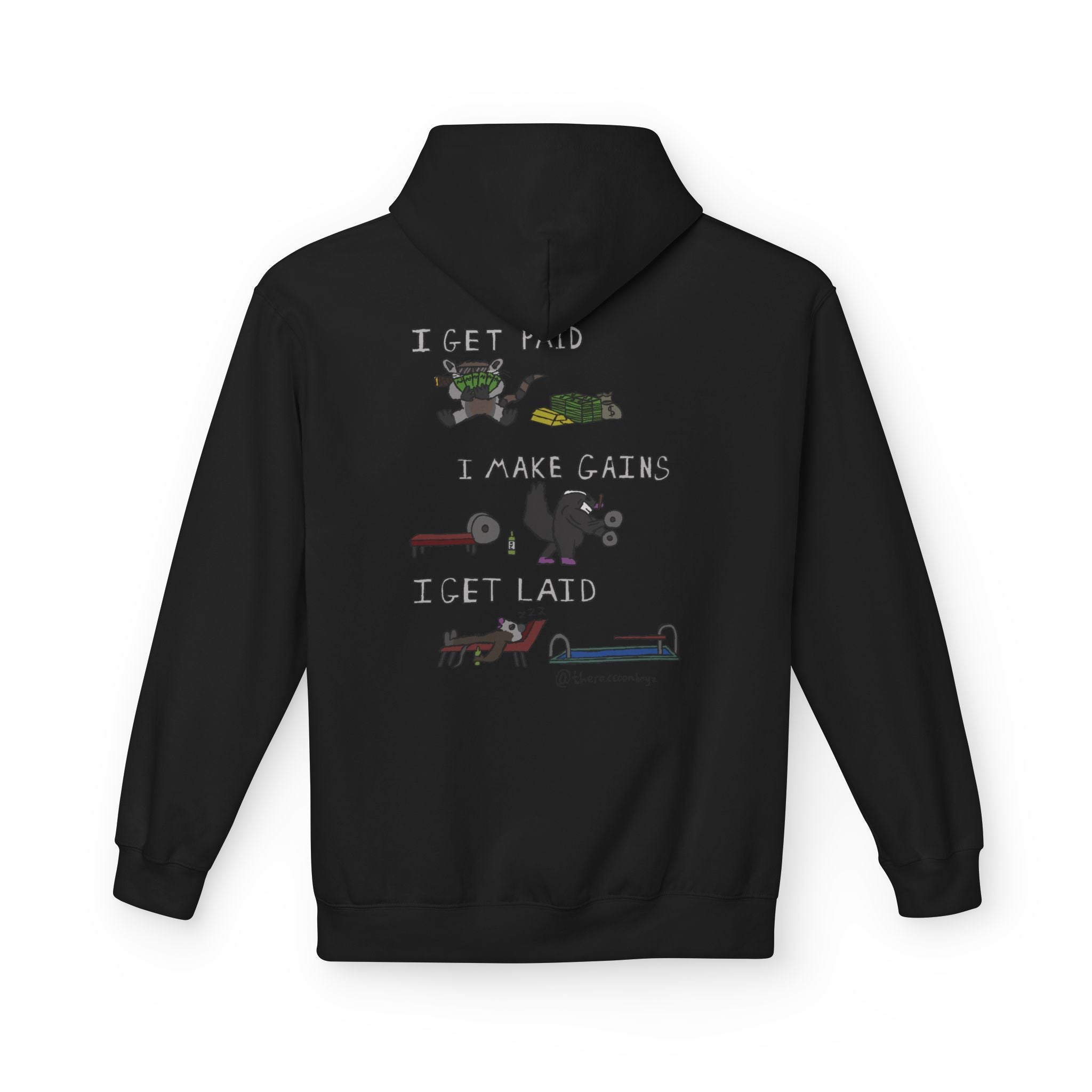 The Raccoon Boyz Hoodie — Soulful Graphic Fleece Hoodie