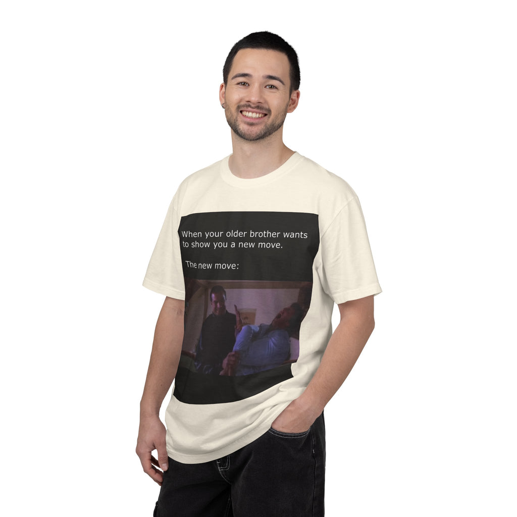 Steven Seagal Armbar T-Shirt — "Older Brother Shows a New Wrestling Move" Graphic Tee