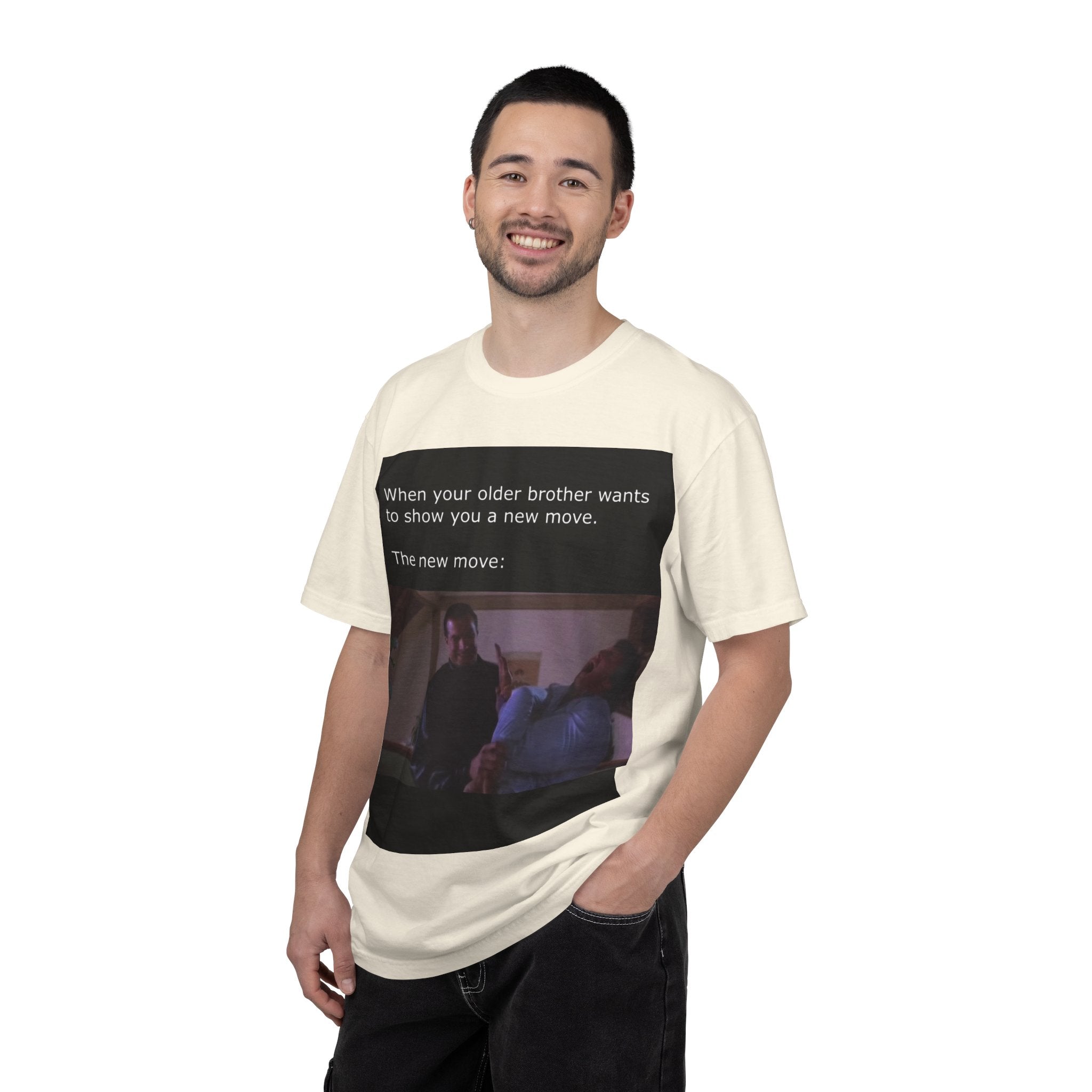 Steven Seagal Armbar T-Shirt — "Older Brother Shows a New Wrestling Move" Graphic Tee